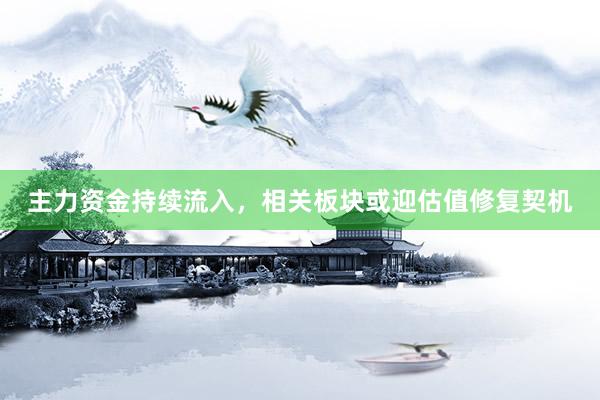 主力资金持续流入，相关板块或迎估值修复契机